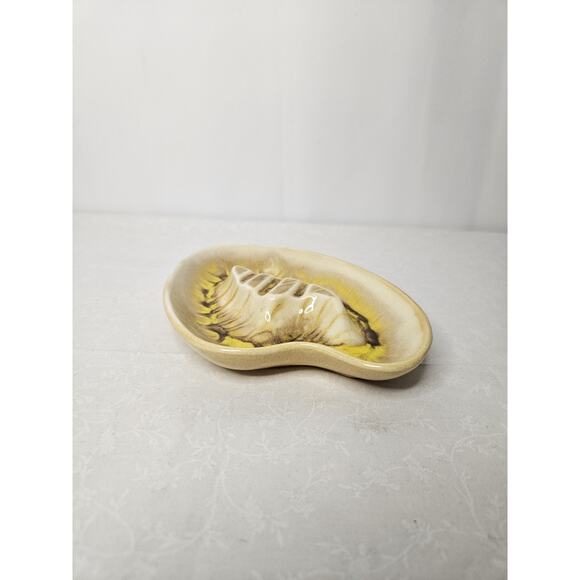 Mid Century Ceramic Ashtray Maddux Of California Handcrafted Art Pottery Yellow - Picture 4 of 9